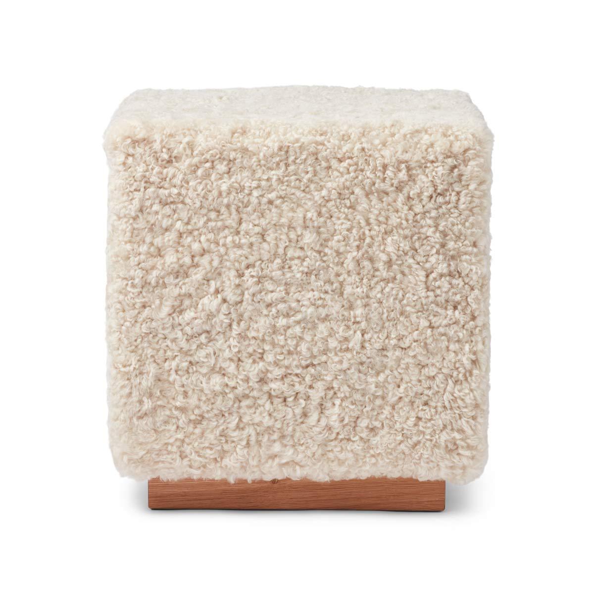 Benjamin Cube Upholstered Stool - Naturescollection.eu