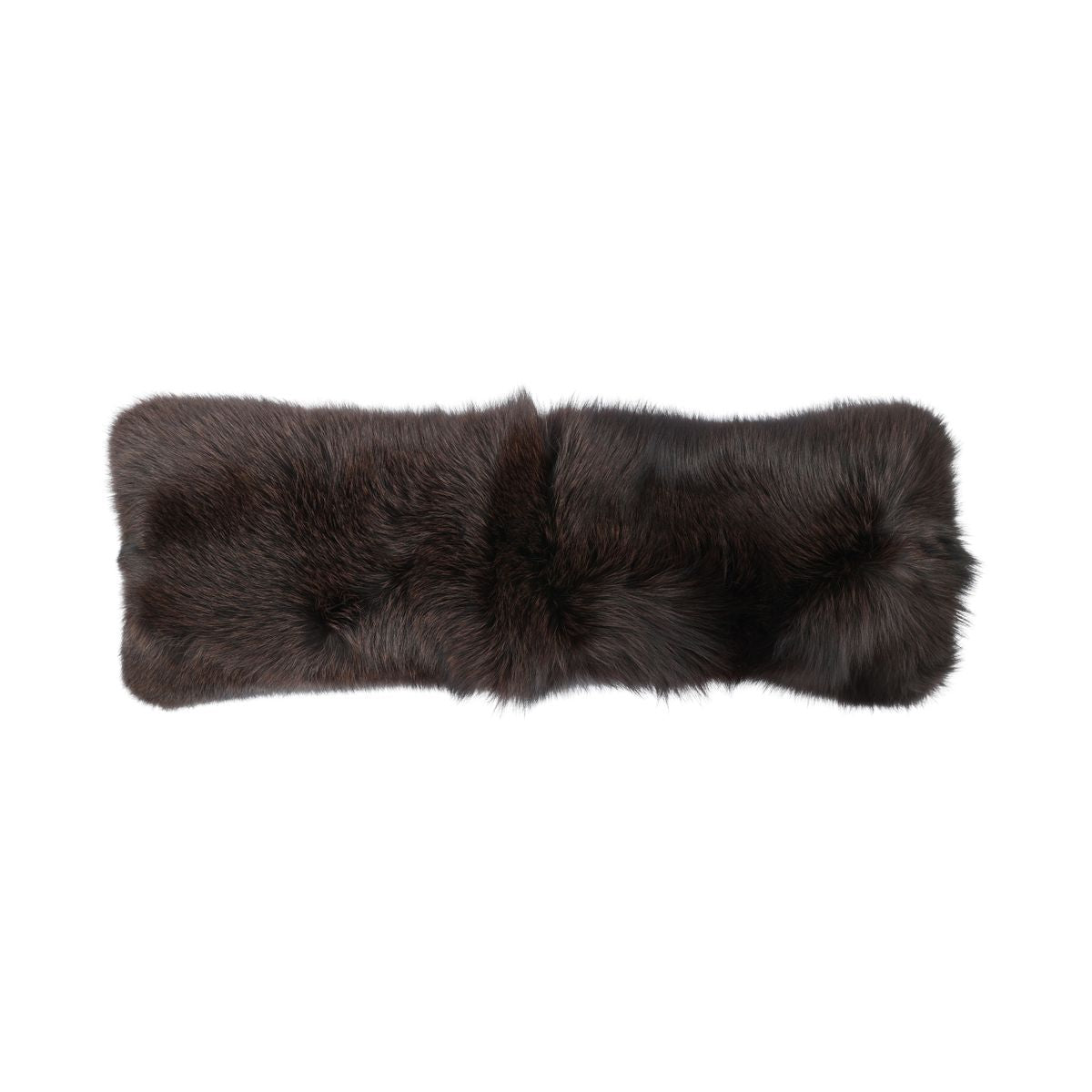 Premium Fuchskissen | Norwegen | Kaschmirrückseite | Braun | 72x24 cm