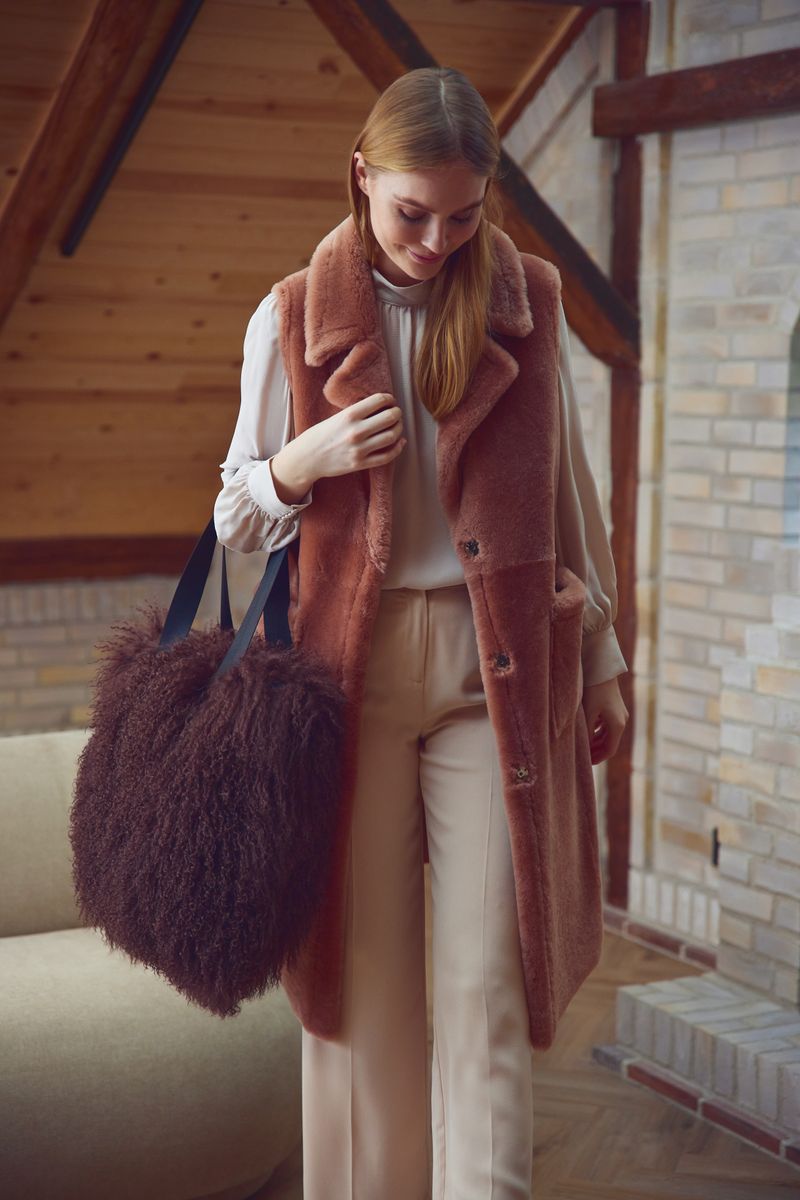 Raelynn Weste | Shearling Mocca