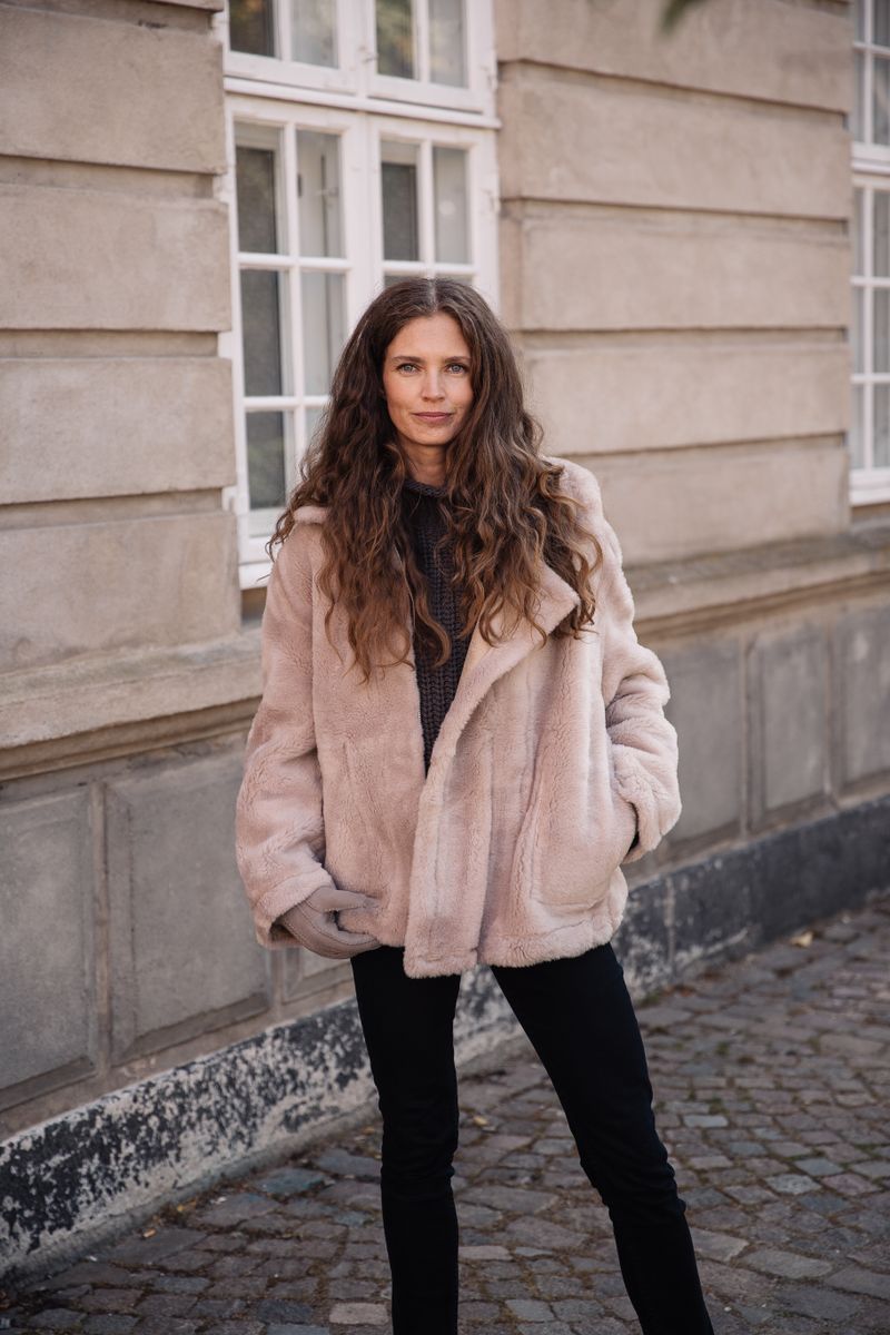 Mei Jacke | Lammwolle Beige