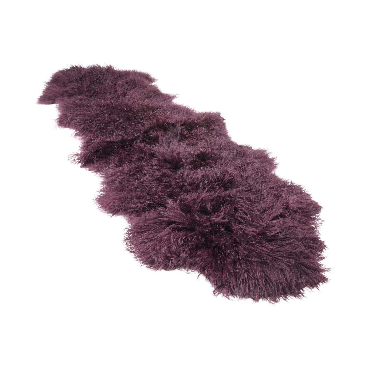 Lammfell | Tibet | 150x55 cm Aubergine