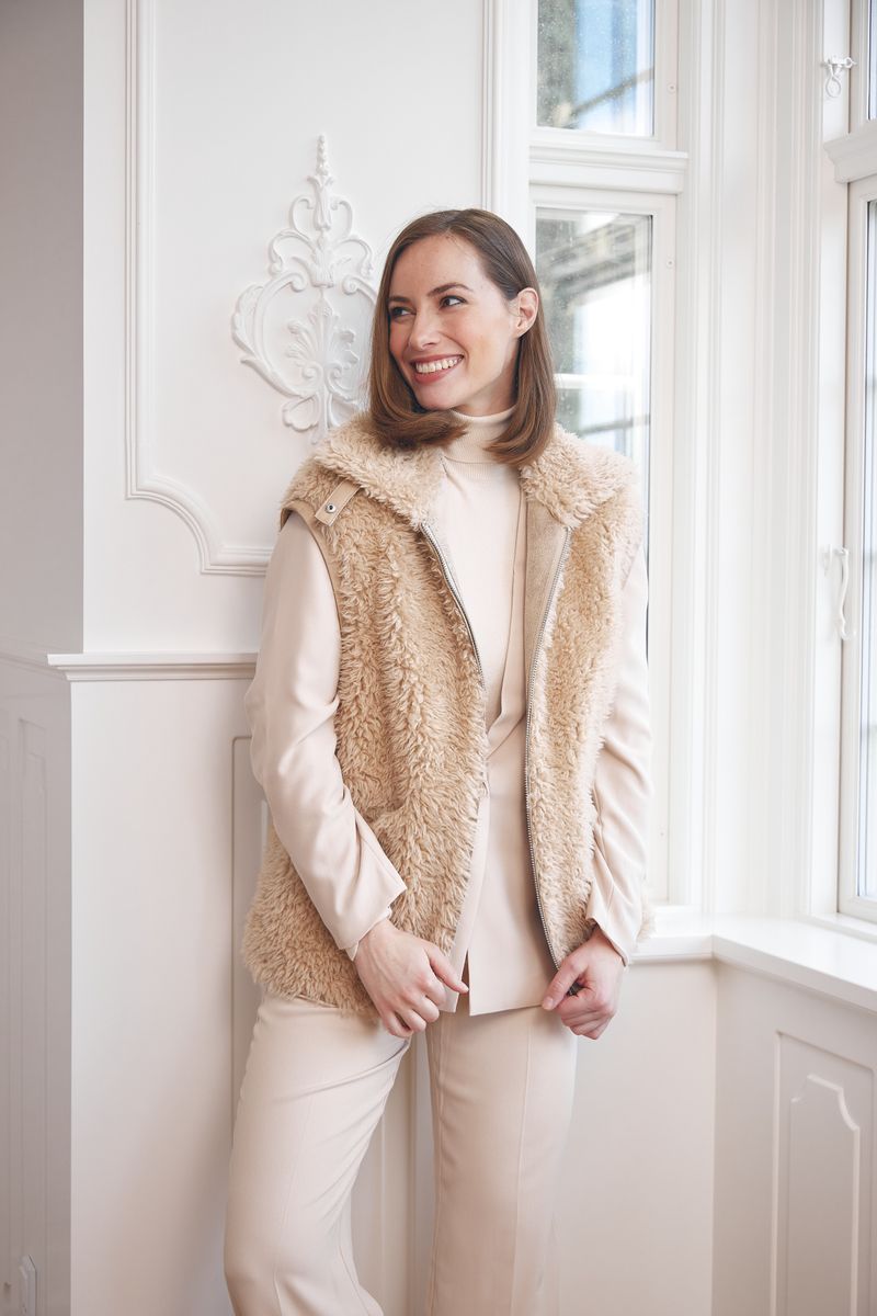 Ivette Weste | Lammwolle Beige