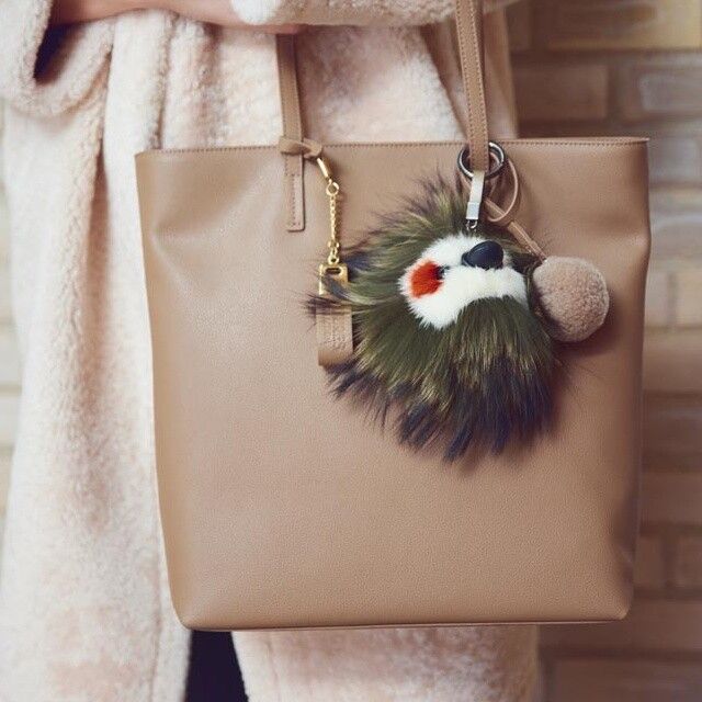 Mr. Chopper | Nerz | Schlüsselanhänger Elfenbein/Graue Augen