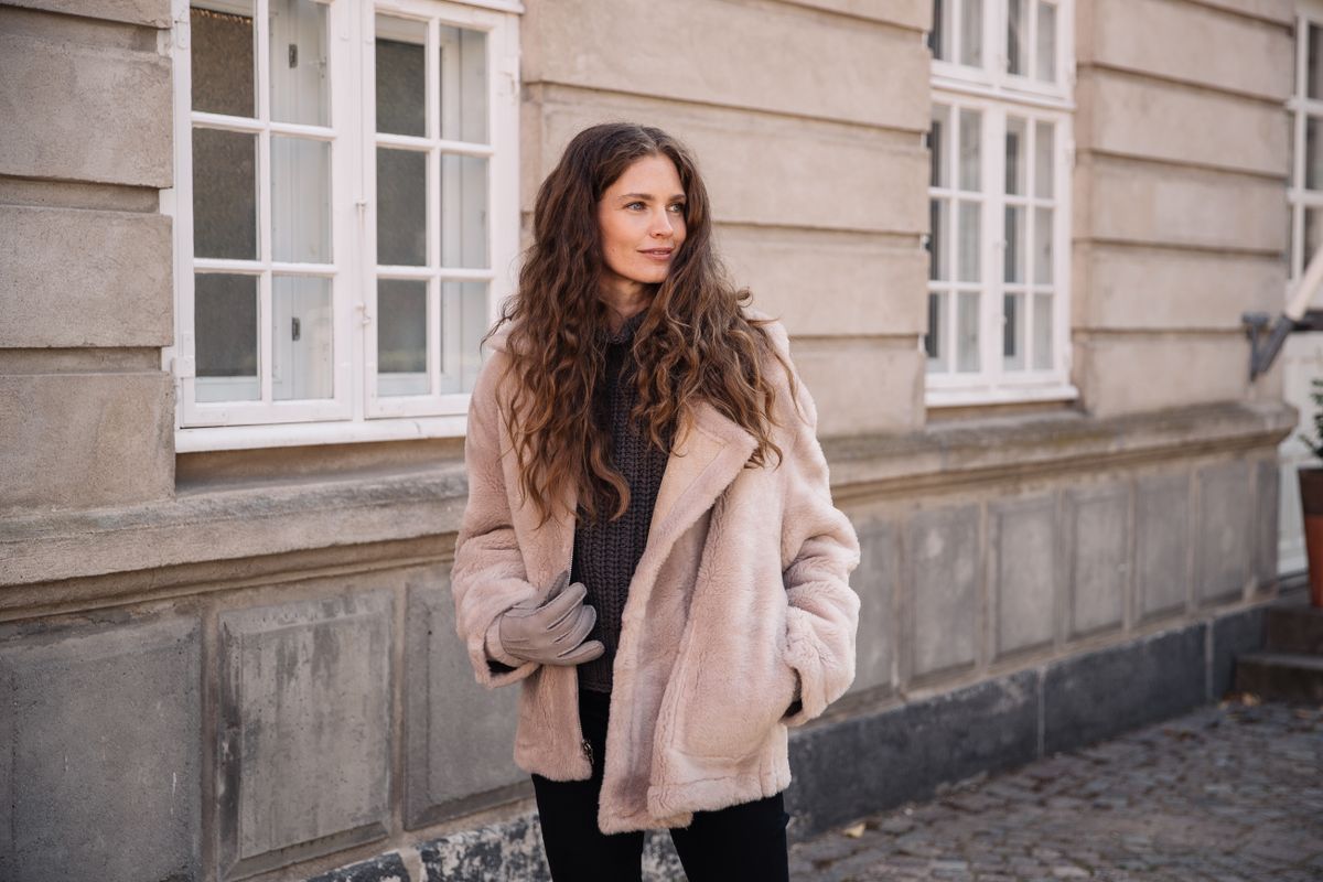 Mei Jacke | Lammwolle Beige