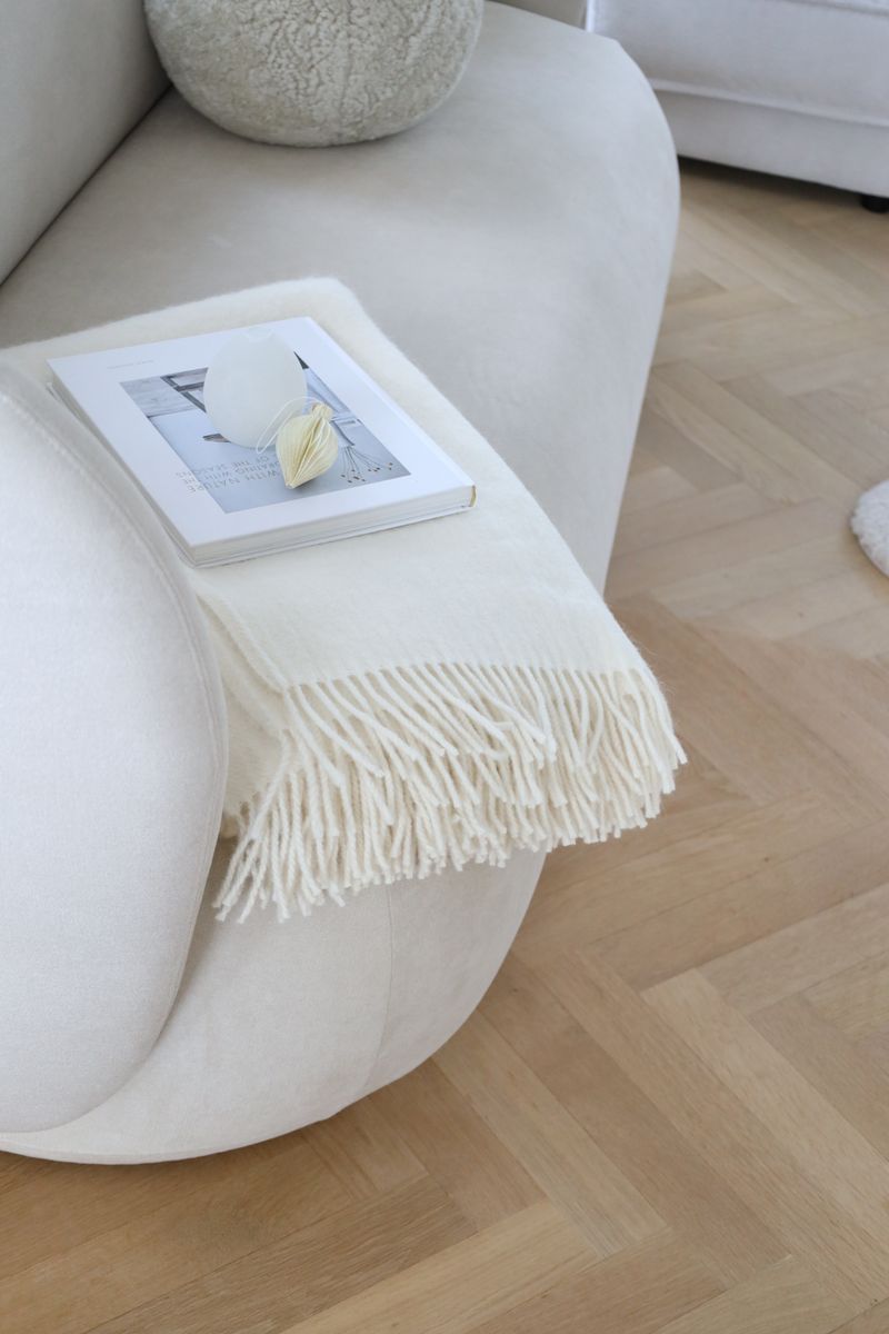 Julia Decke | 50% Alpaka Wolle, 50% Lammwolle | 130x200 cm Dunkelbraun
