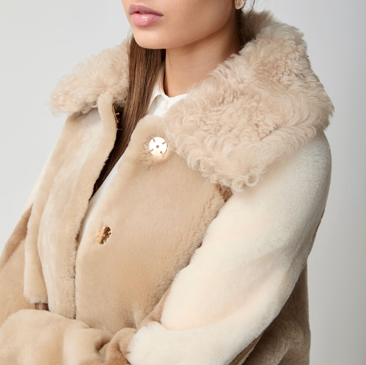 Anika Jacke | Doubleface Beige/Brun