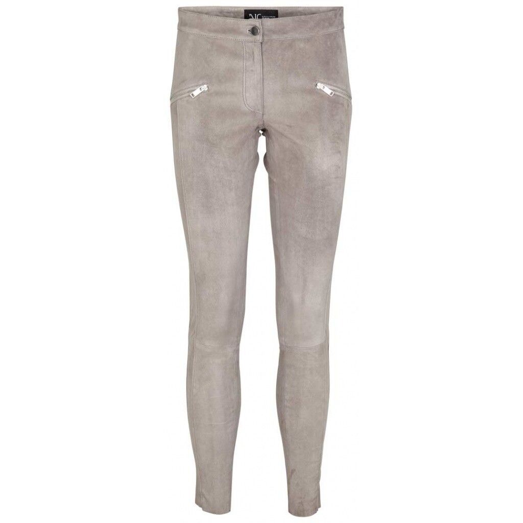 Jasmin Leggings | Wildleder Hellgrau