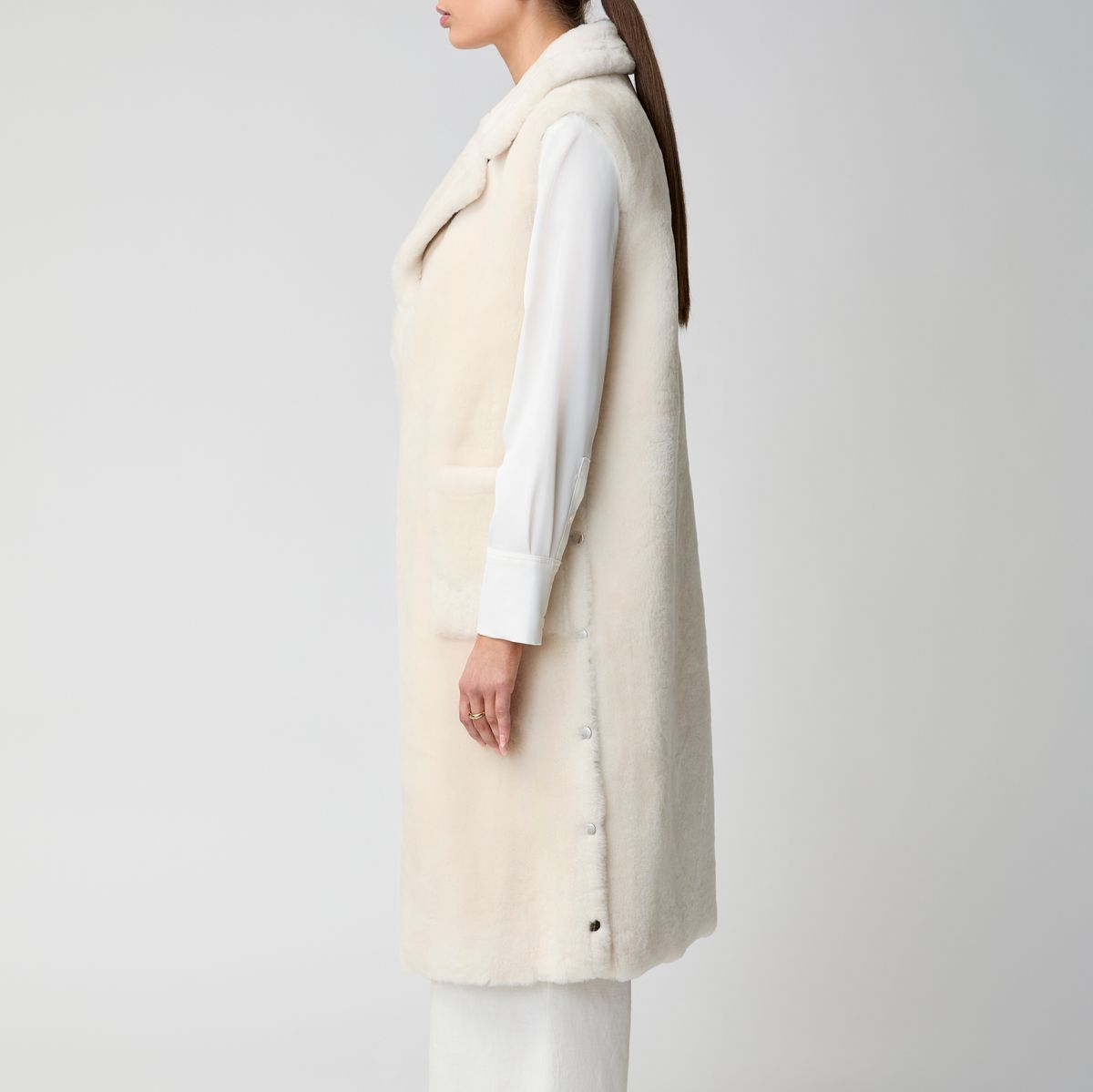 Raelynn Weste | Shearling Schwarz