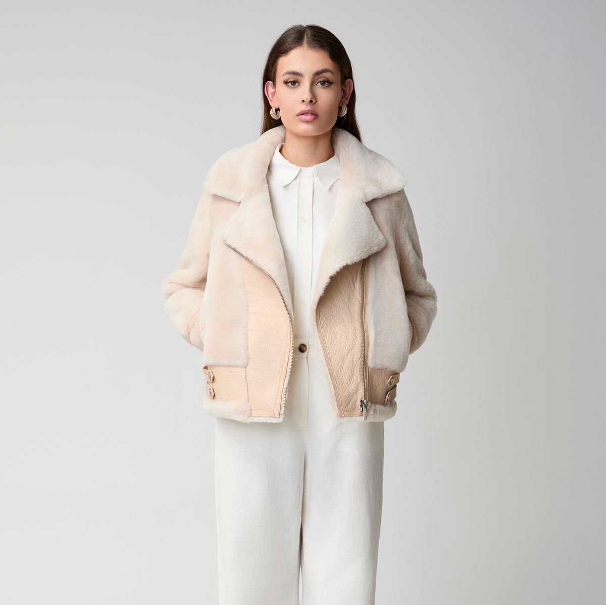 Annalon Jacke | Doubleface Beige