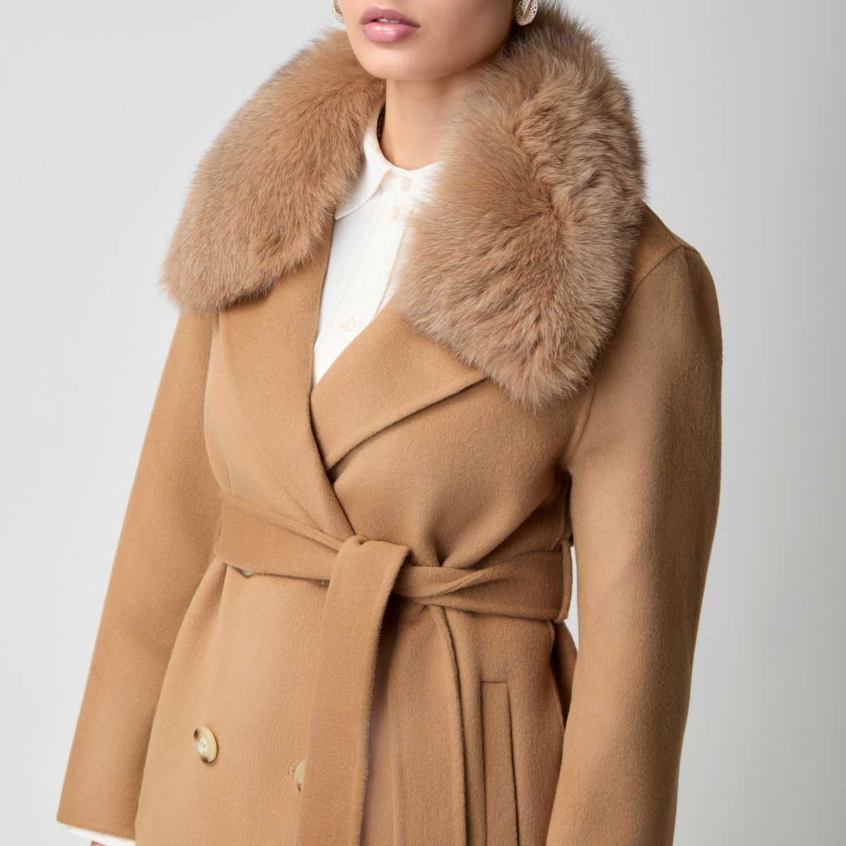 Charlott Jacke | Wolle, Fuchs Beige