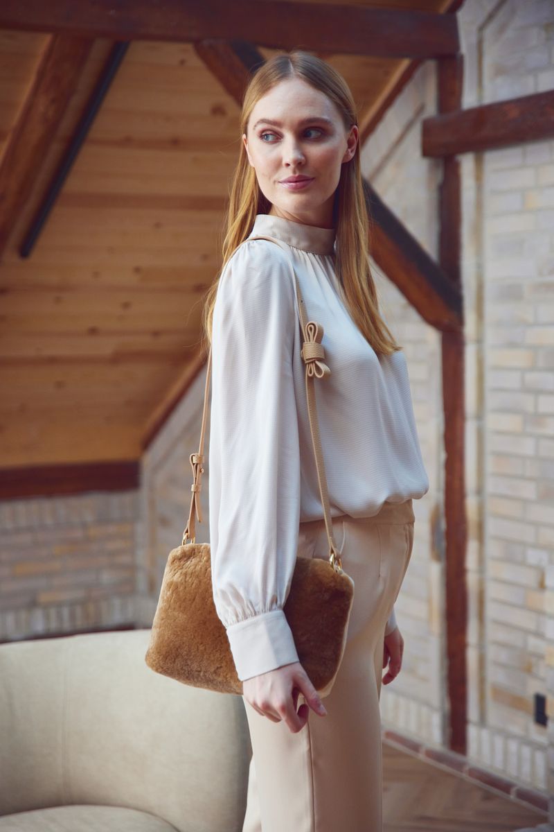 Olivia Tasche | Lammwolle Beige