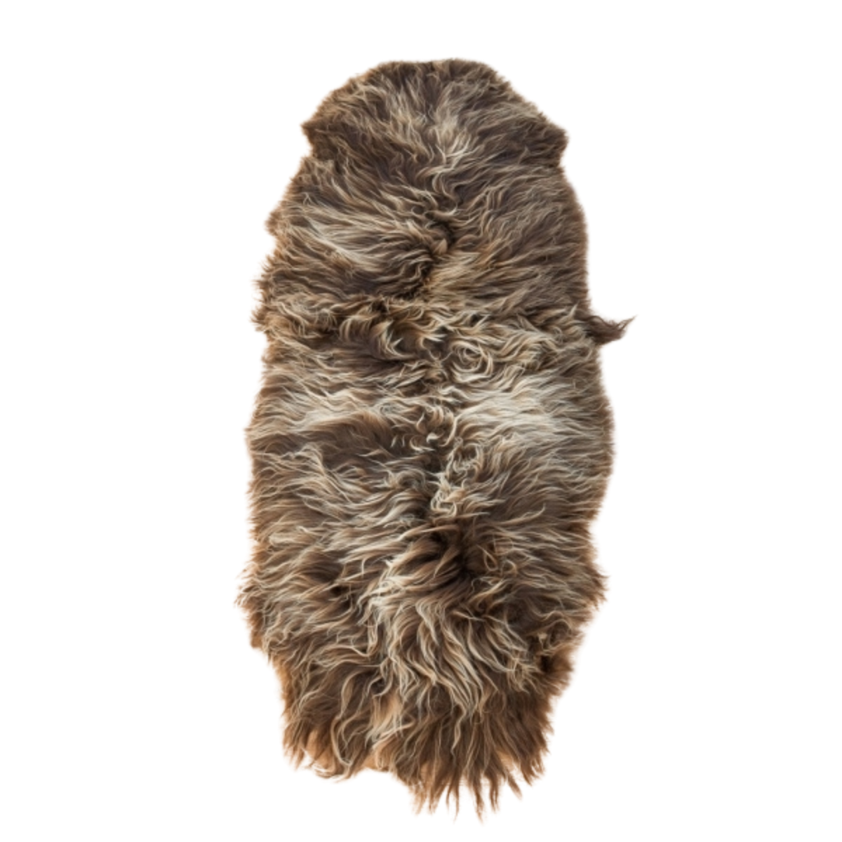 Lammfell | Langhaar | Island | 180x60 cm Rostbraun