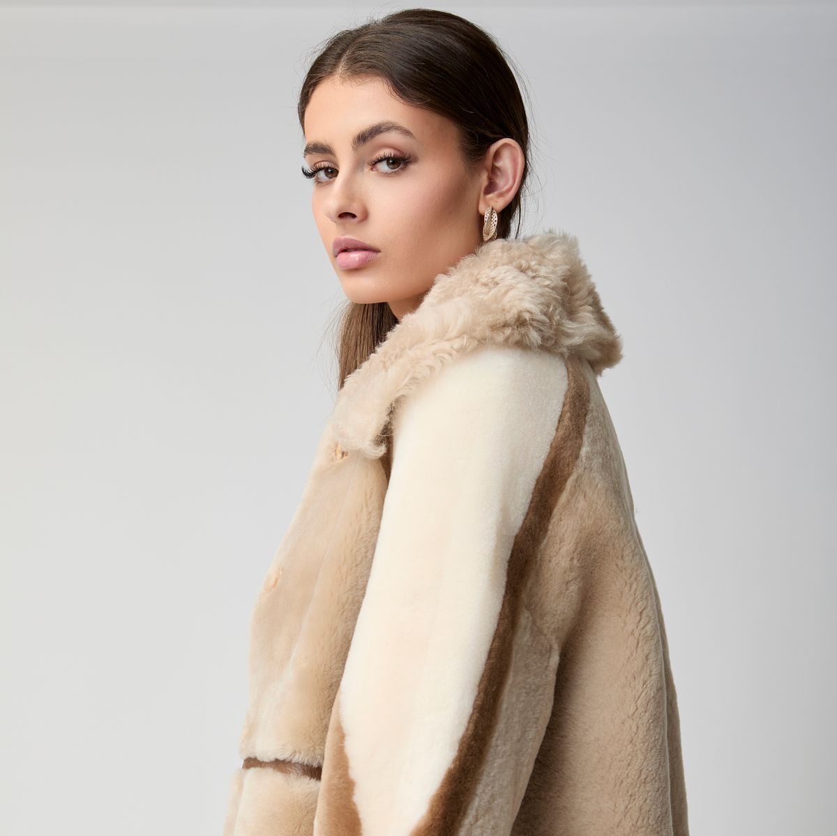 Anika Jacke | Doubleface Beige/Brun