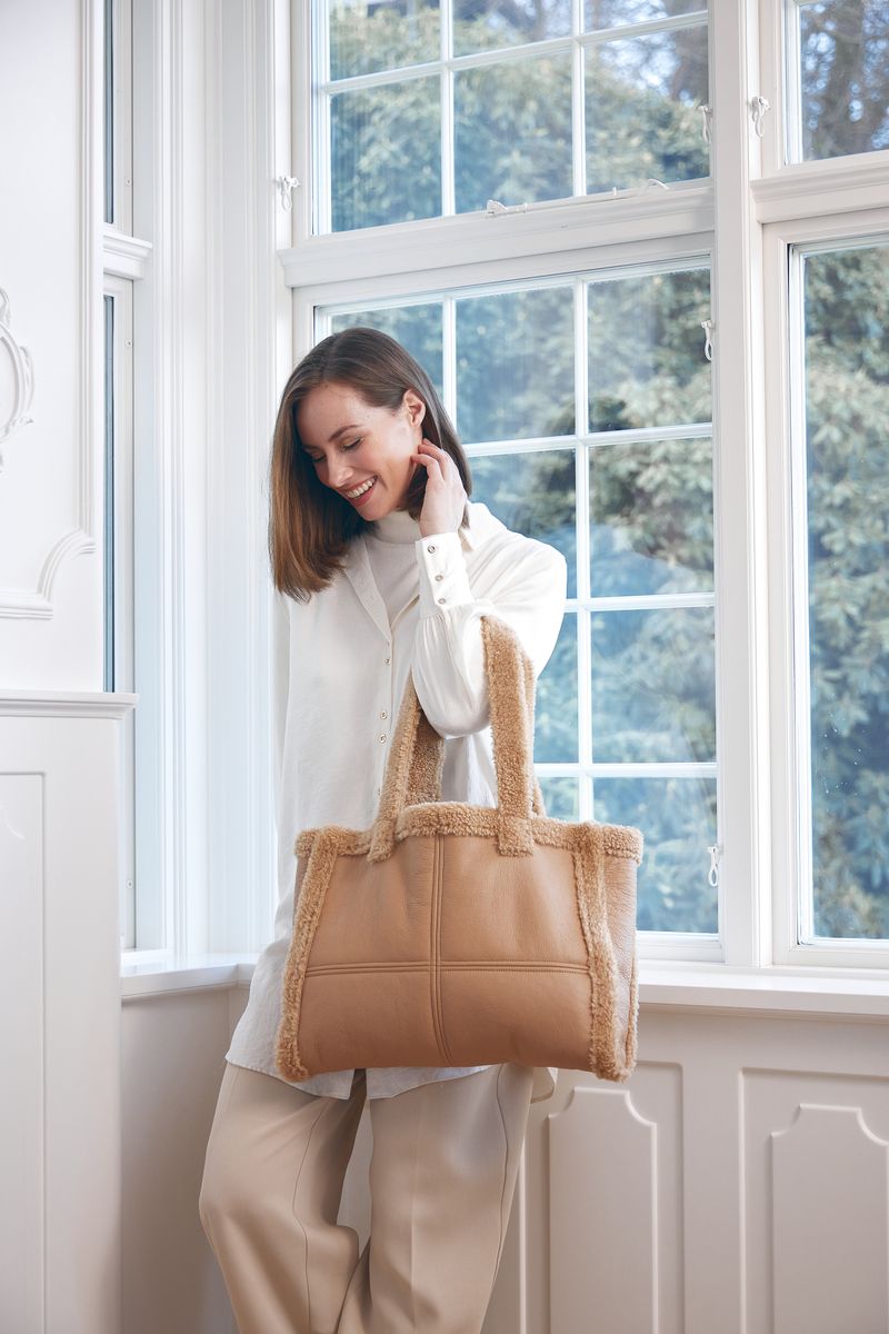 Rosaline Shopper | Doubleface Beige