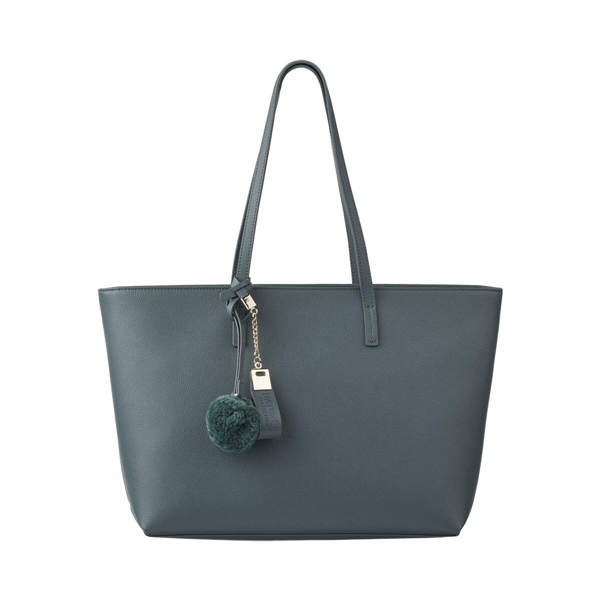 Audrey Shopper | Lammleder Blau/Grau