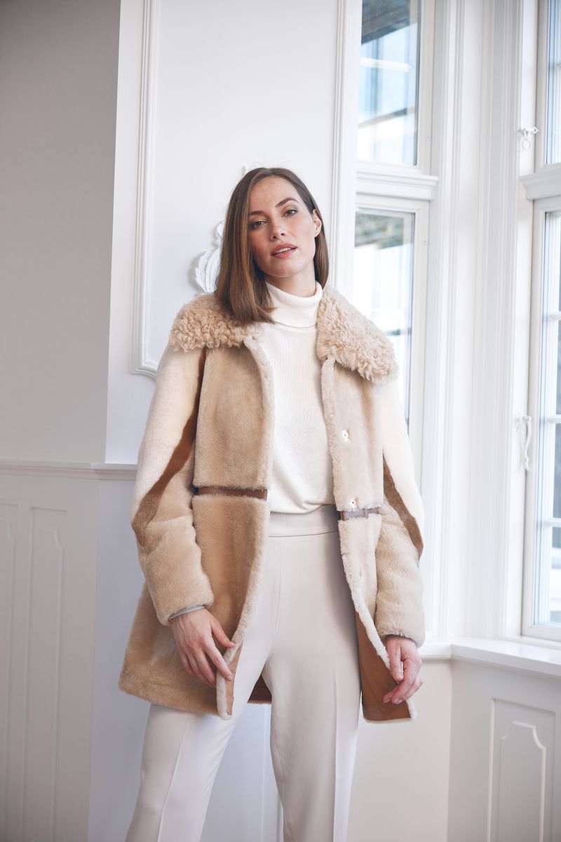 Anika Jacke | Doubleface Beige/Brun