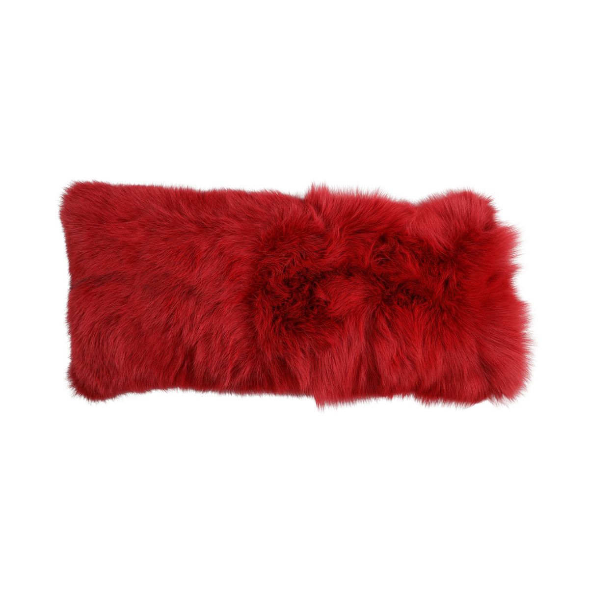 Premium Fuchskissen | Norwegen | Kaschmirrückseite | Rot | 30x68 cm