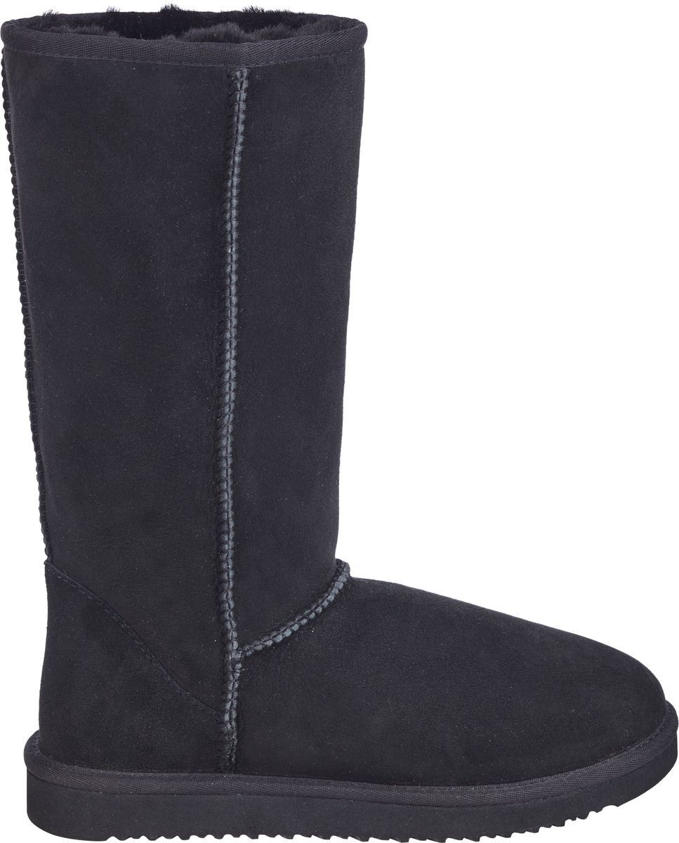 Stiefel | Wildleder, Lammfell Schwarz