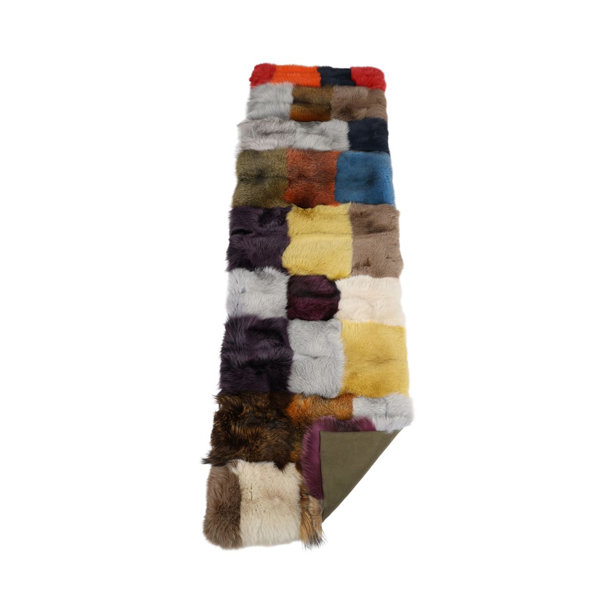 Premium Fuchsdecke | Norwegen | Kaschmirrückseite | Mix Fox | 75x250 cm