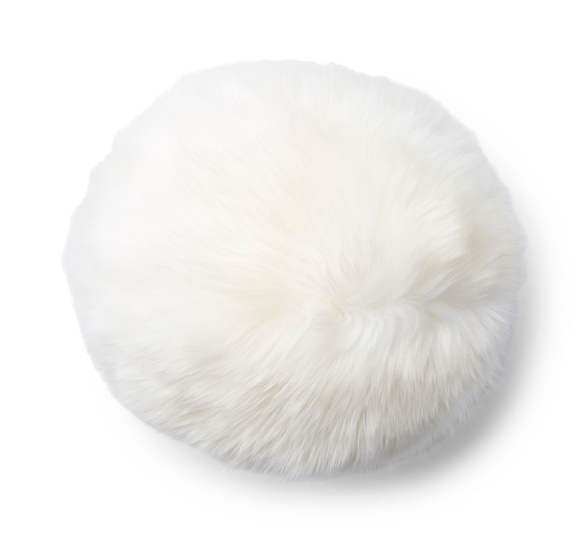 Angelite Kissenball | Langhaar | Neuseeland | D25/30/35 cm Weiß