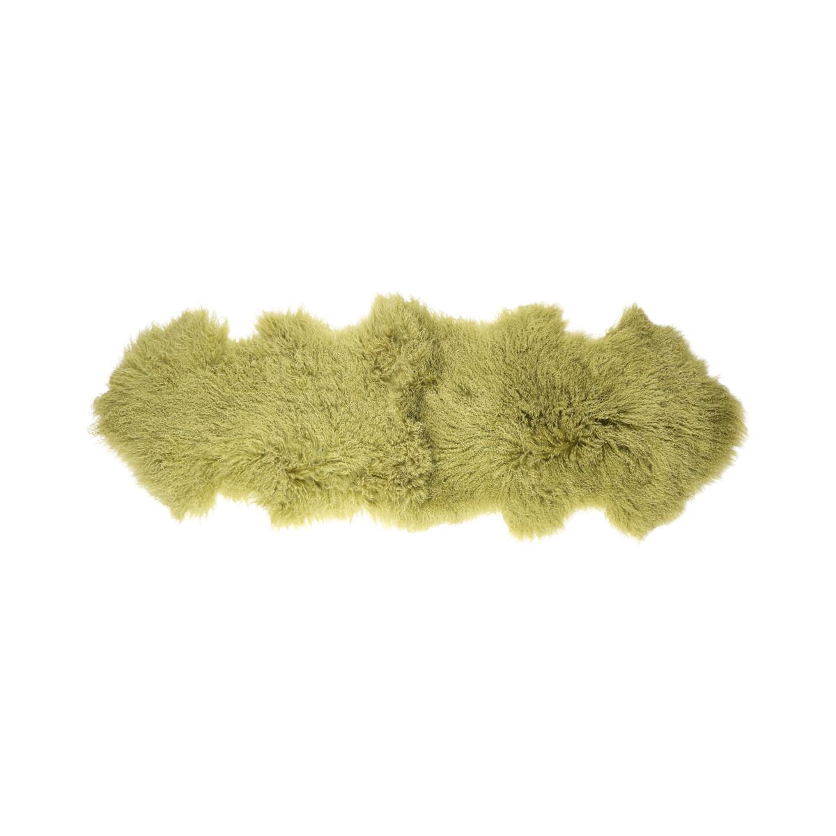 Lammfell | Tibet | 150x55 cm Waldgrün
