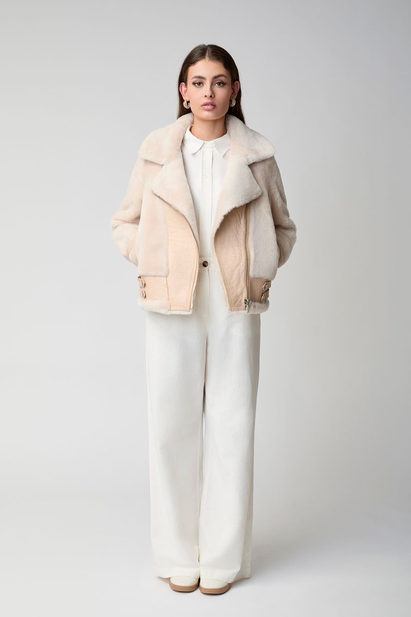 Annalon Jacke | Doubleface Beige