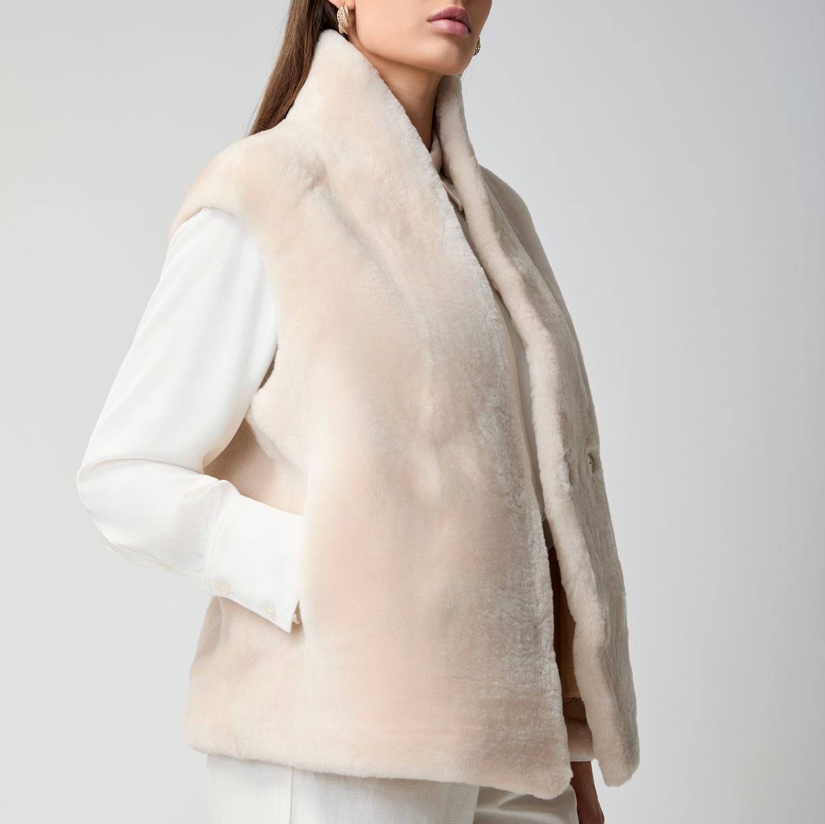 Lorena Weste | Shearling Beige