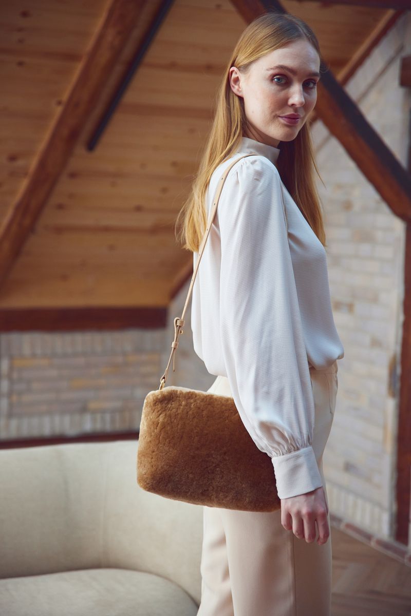 Olivia Tasche | Lammwolle Beige