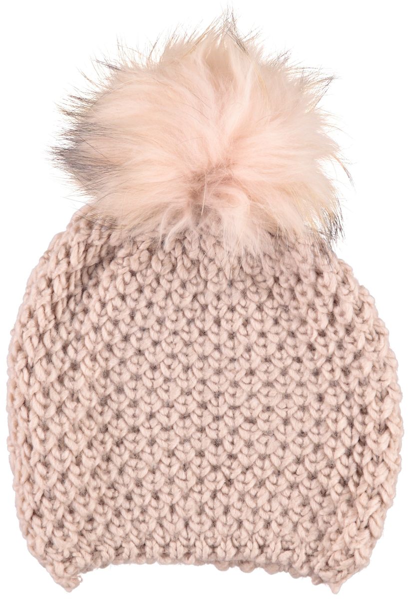 Kristine Beanie | Wolle, Waschbär Rosa/Rosa