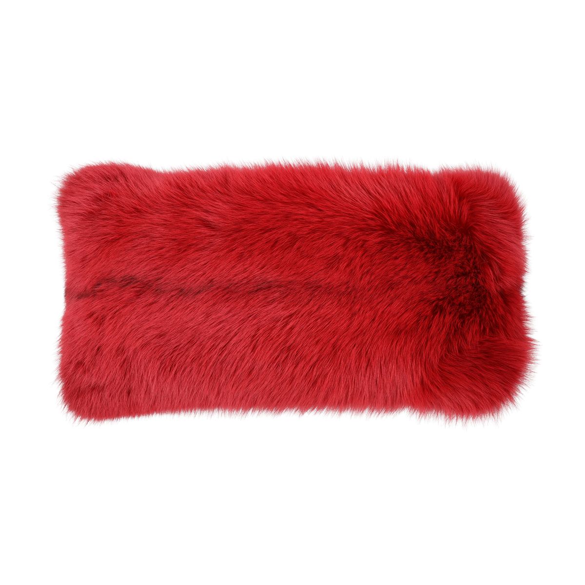 Premium Fuchskissen | Norwegen | Kaschmirrückseite | Rot | 55x28 cm