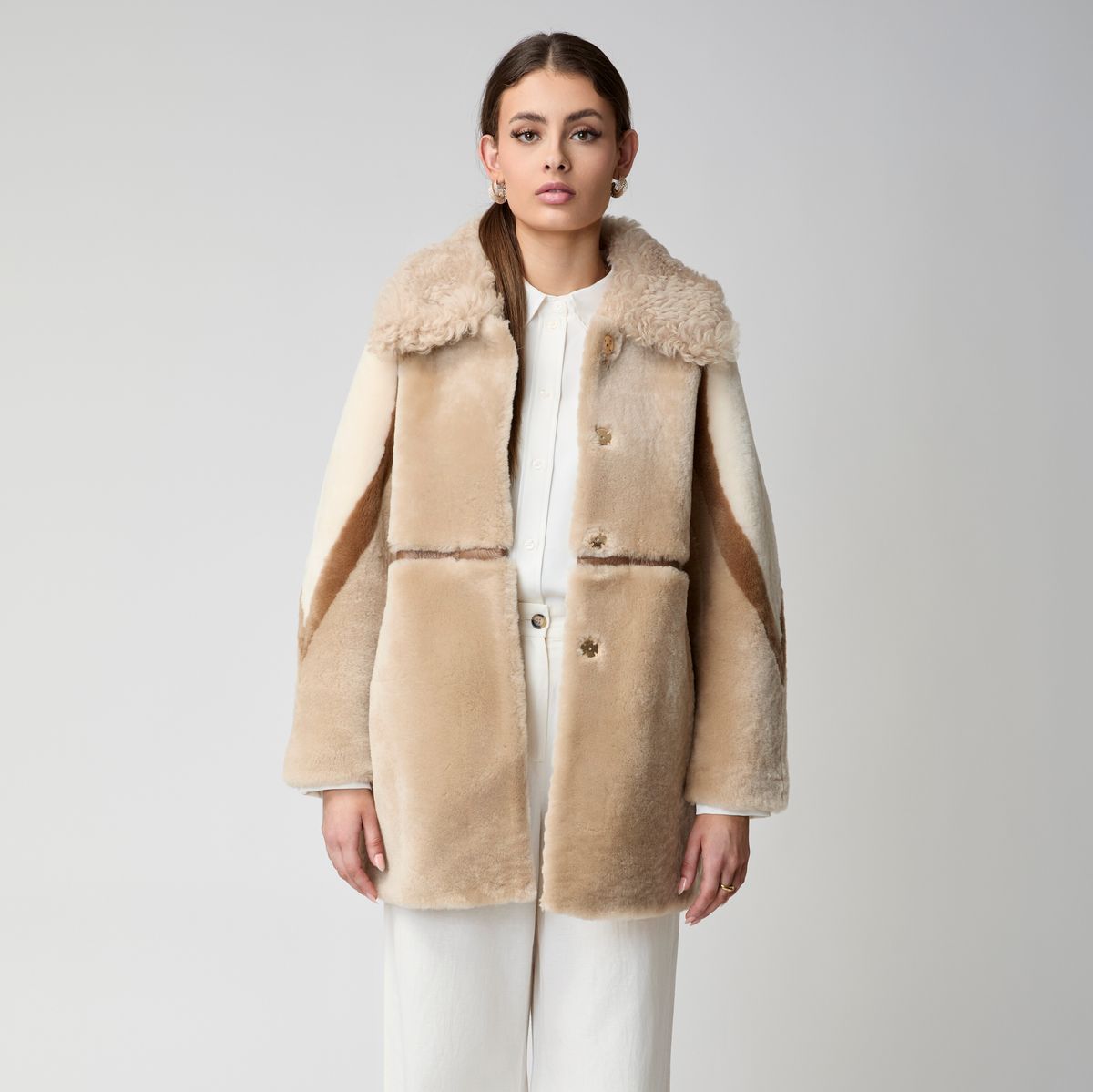 Anika Jacke | Doubleface Beige/Brun