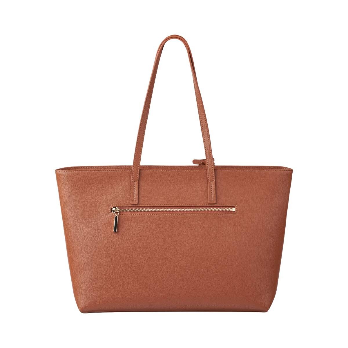 Audrey Shopper | Lammleder Leder Braun