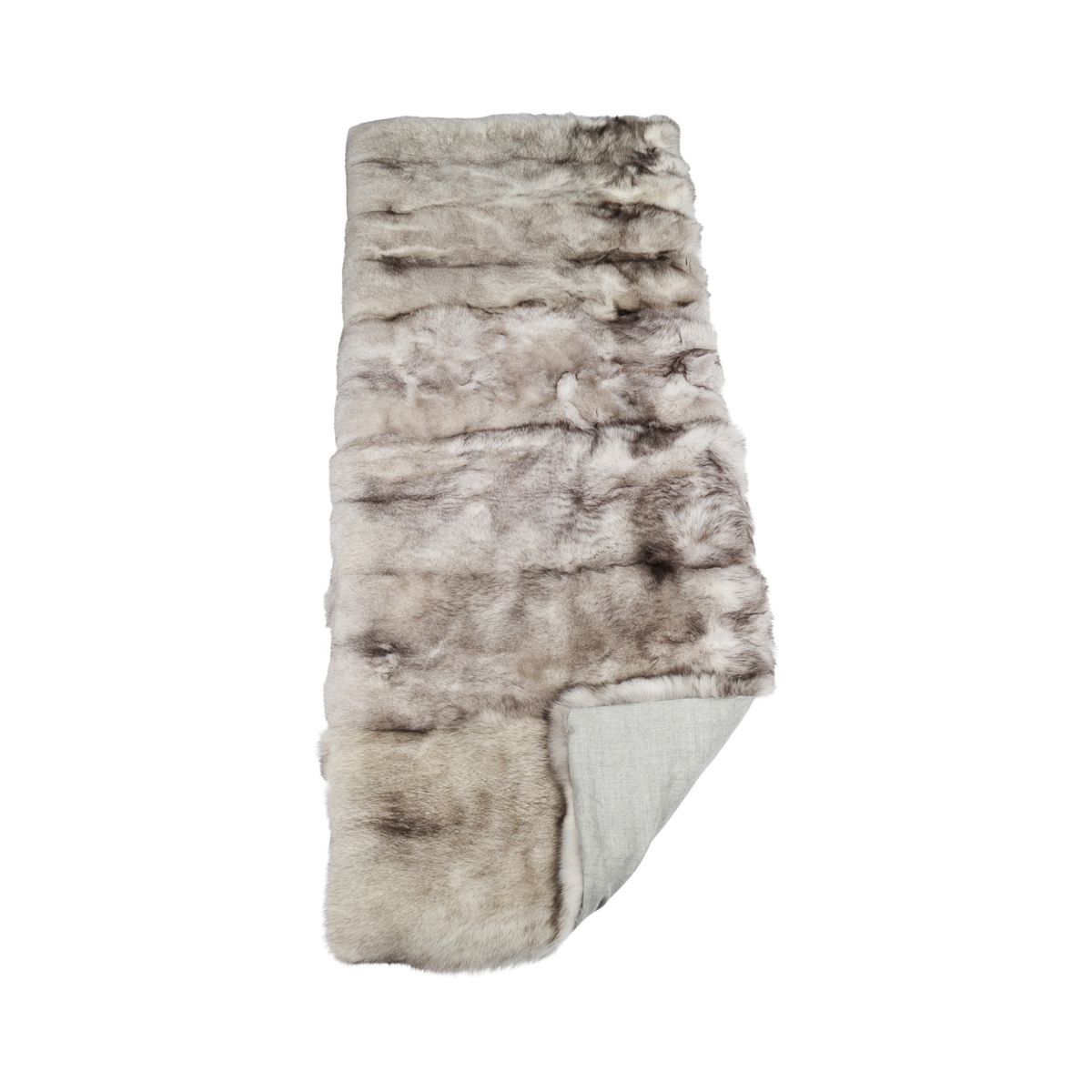 Premium Fuchsdecke | Norwegen | Kaschmirrückseite | Blue Fox | 220x85 cm