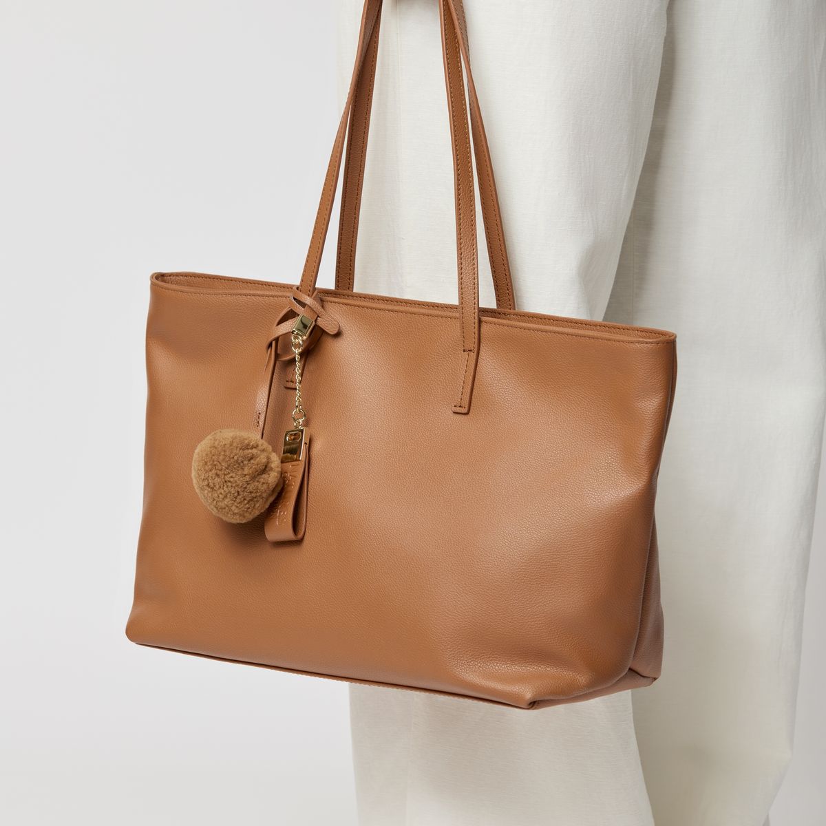 Audrey Shopper | Lammleder Beige