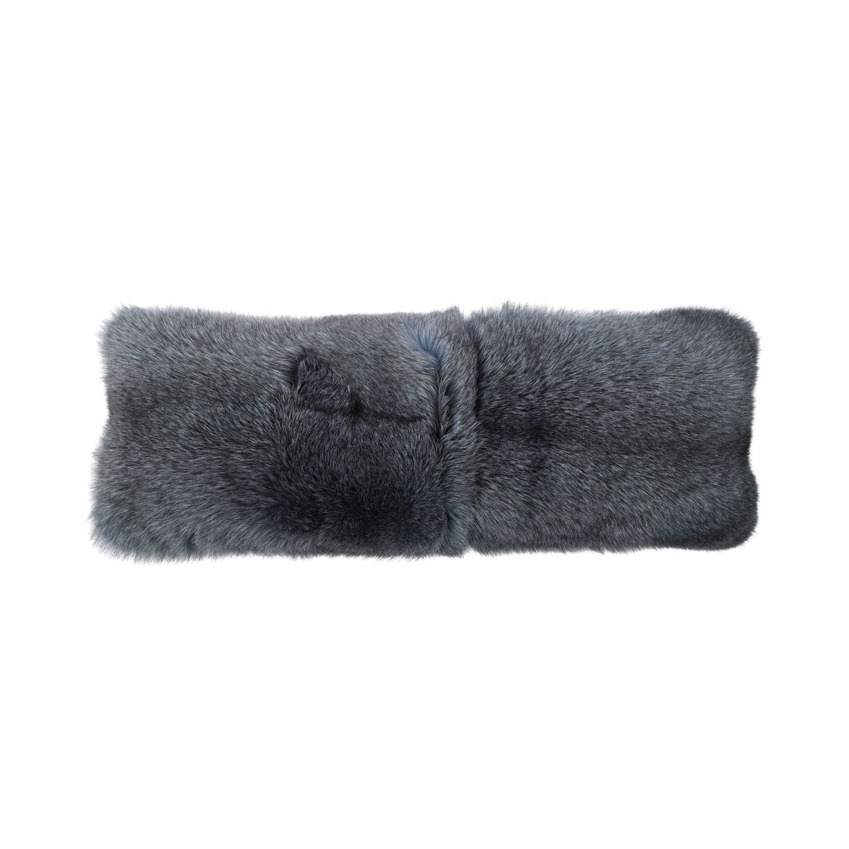 Premium Fuchskissen | Norwegen | Kaschmirrückseite | Blau | 76x25 cm