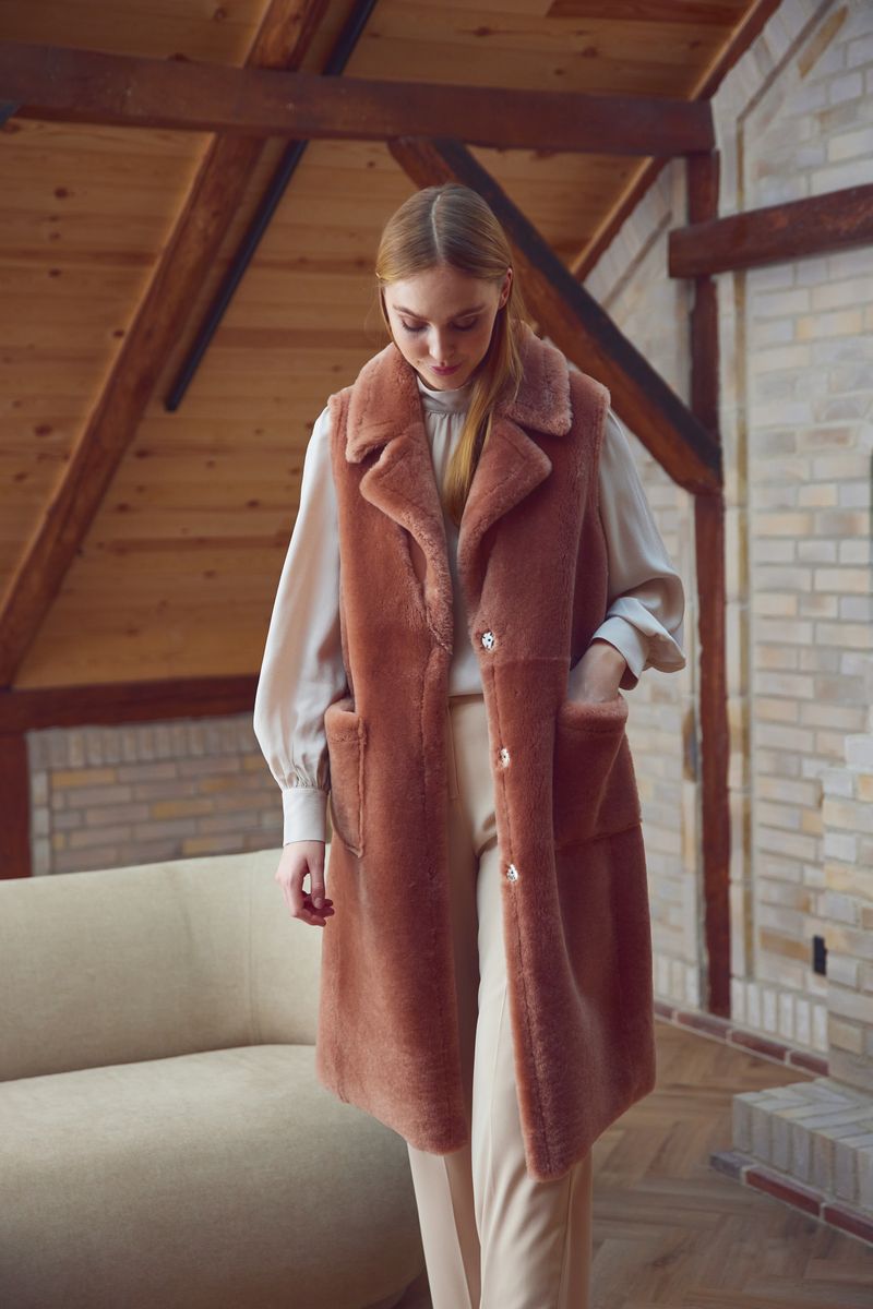 Raelynn Weste | Shearling Mocca