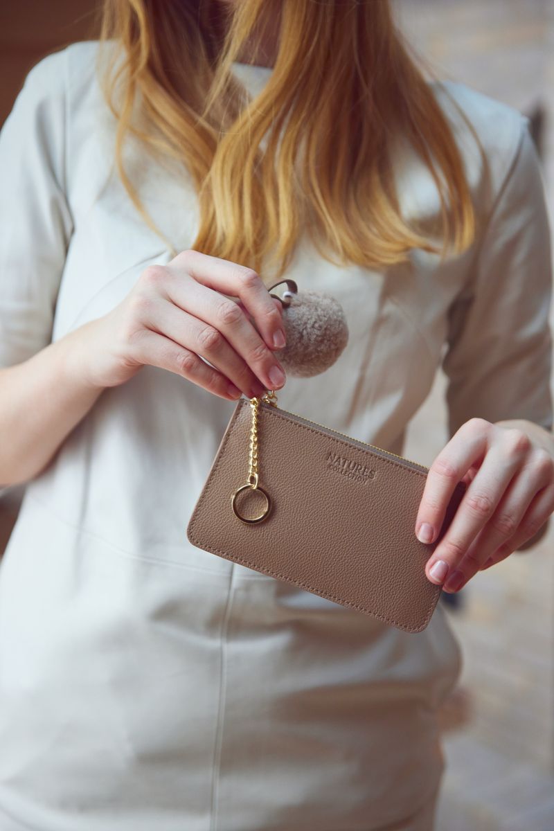 Tanya Portemonnaie | Lammleder Beige