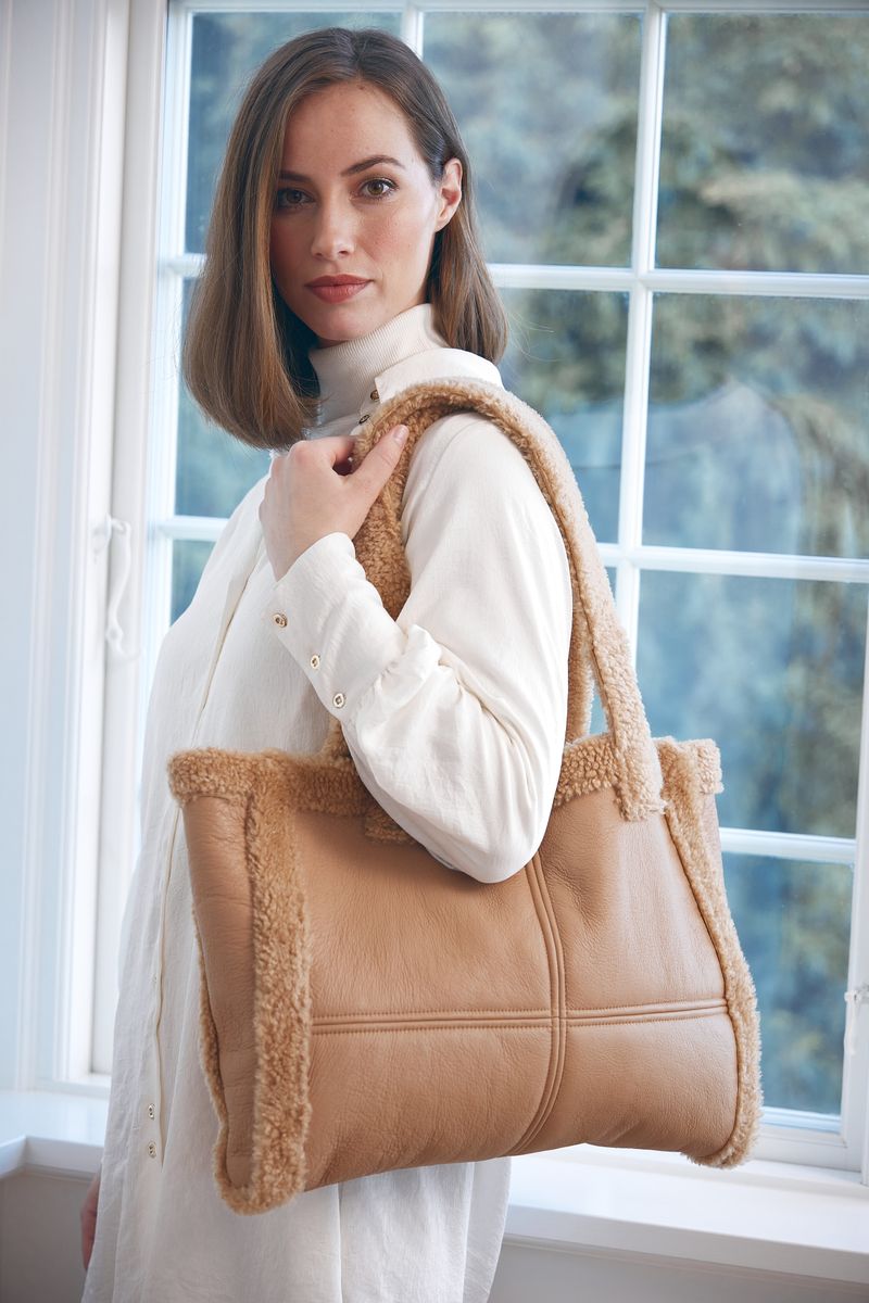 Rosaline Shopper | Doubleface Beige