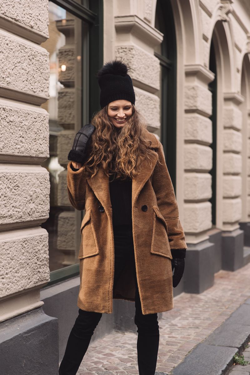 Stella Beanie | Wolle, Waschbär Mitternachtsblau/Mitternachtsblau