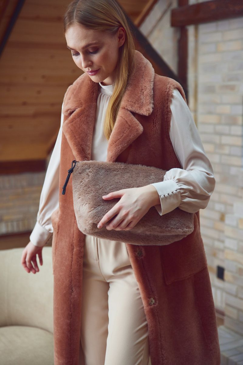 Raelynn Weste | Shearling Mocca