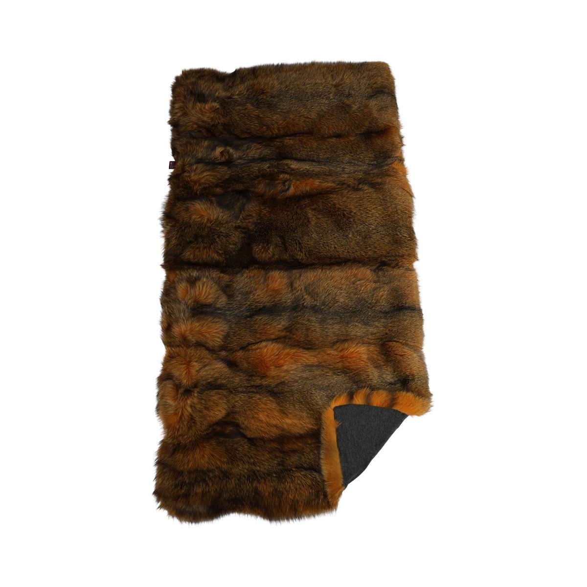 Premium Fuchsdecke | Norwegen | Kaschmirrückseite | Senfgelb | 78x160 cm