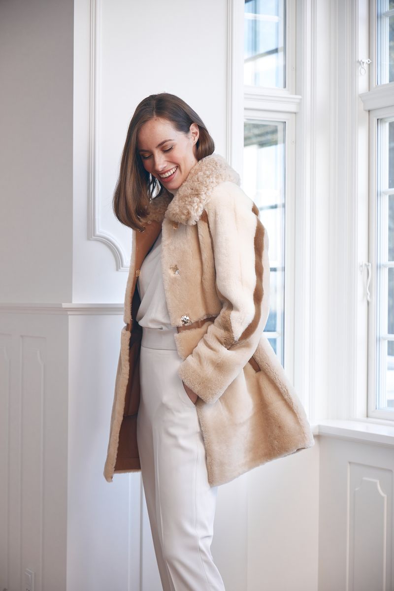 Anika Jacke | Doubleface Beige/Brun