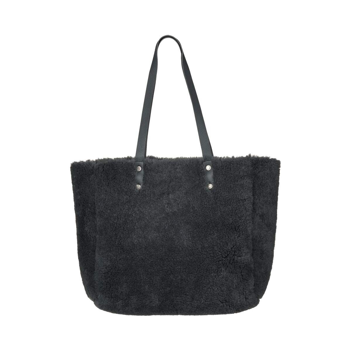 Aya Tasche | 100% Lammwolle Blau/Grau