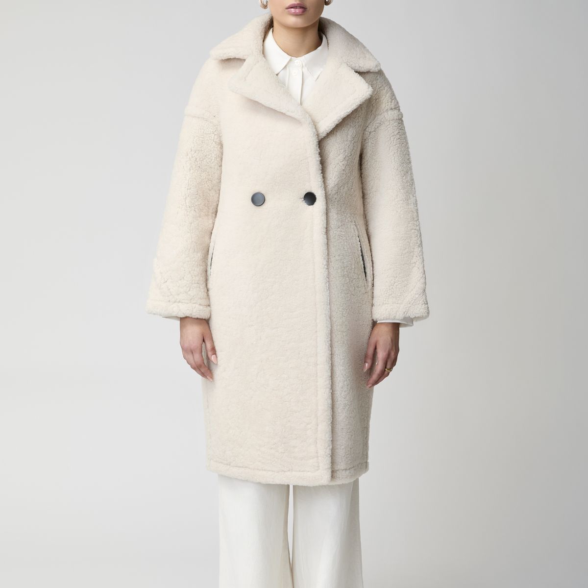 Savannah Mantel | Lammwolle Beige