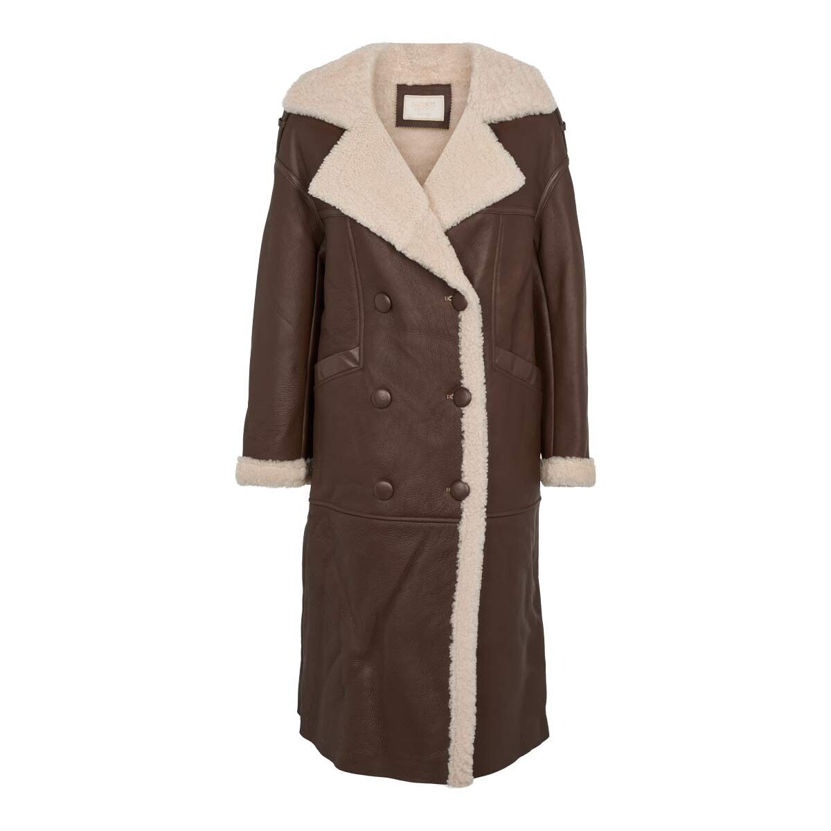 Heidi Mantel | Shearling Schoko/Beige