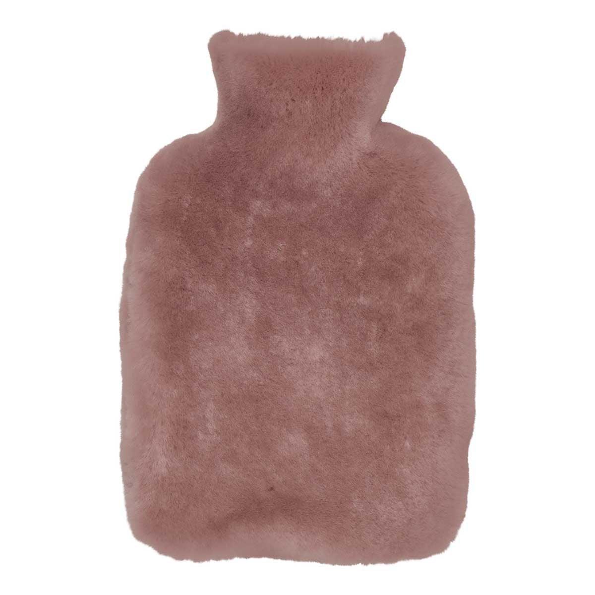 Hot Water Bottle | 22x32 cm. | New Zealand Sheepskin | Moccasin - Naturescollection.eu