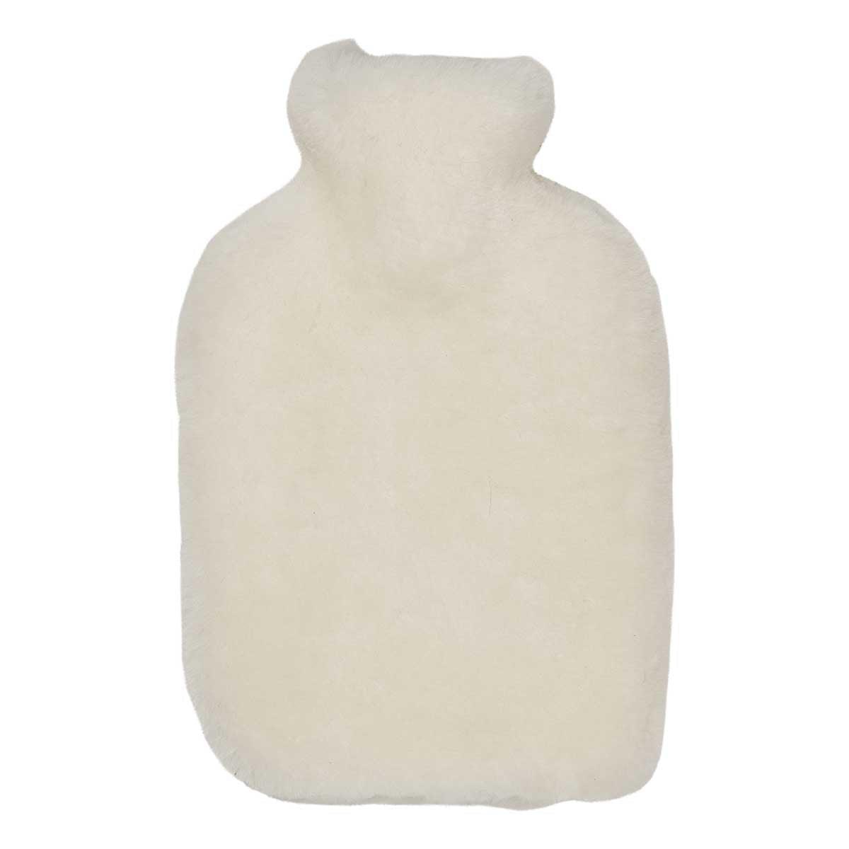 Hot Water Bottle | 22x32 cm. | New Zealand Sheepskin | Moccasin - Naturescollection.eu