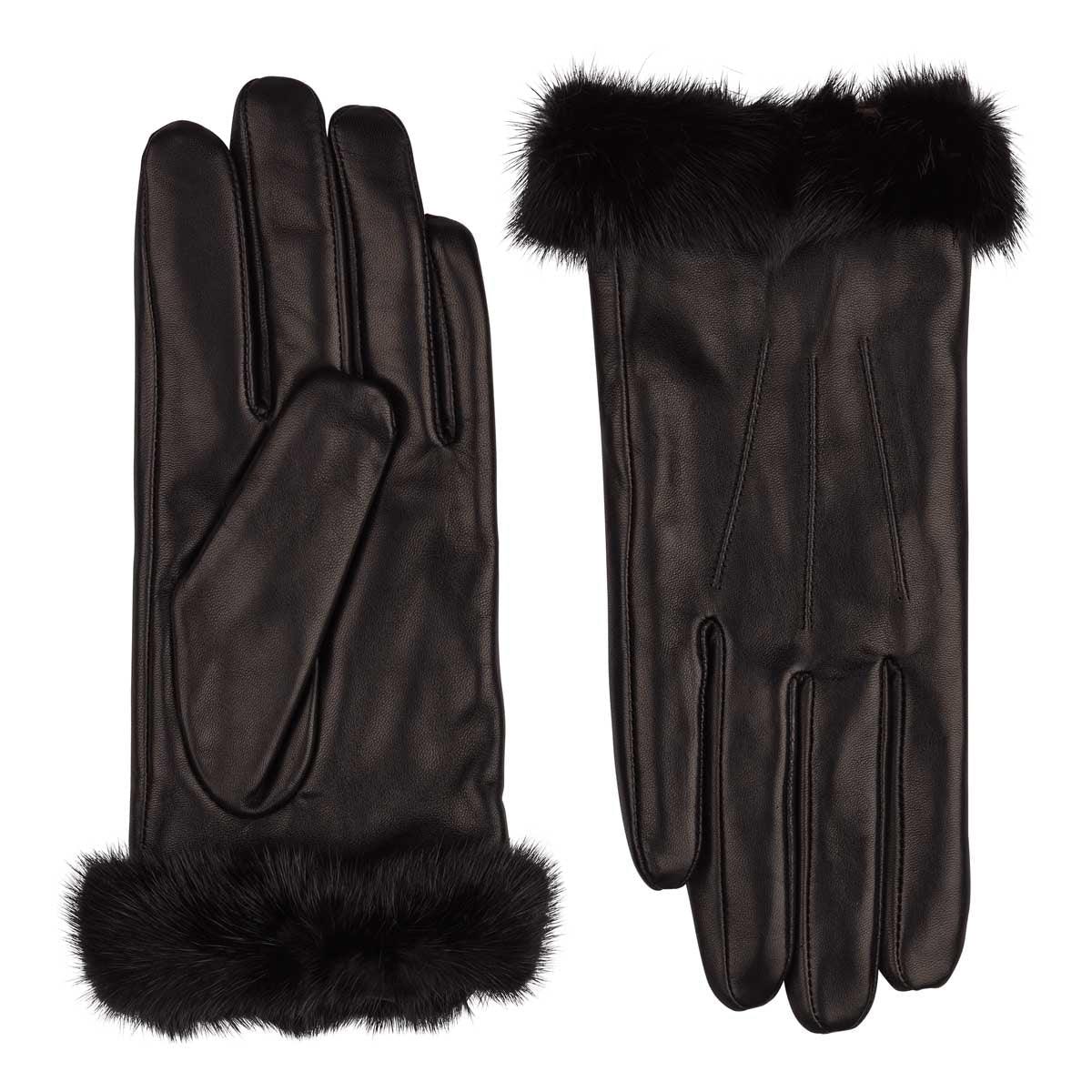 Kendall Gloves | Sheepskin, Mink - Naturescollection.eu