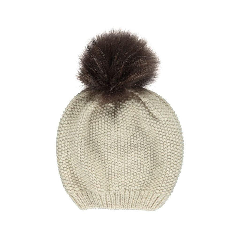 Stella Beanie | Wool | Raccoon - Naturescollection.eu