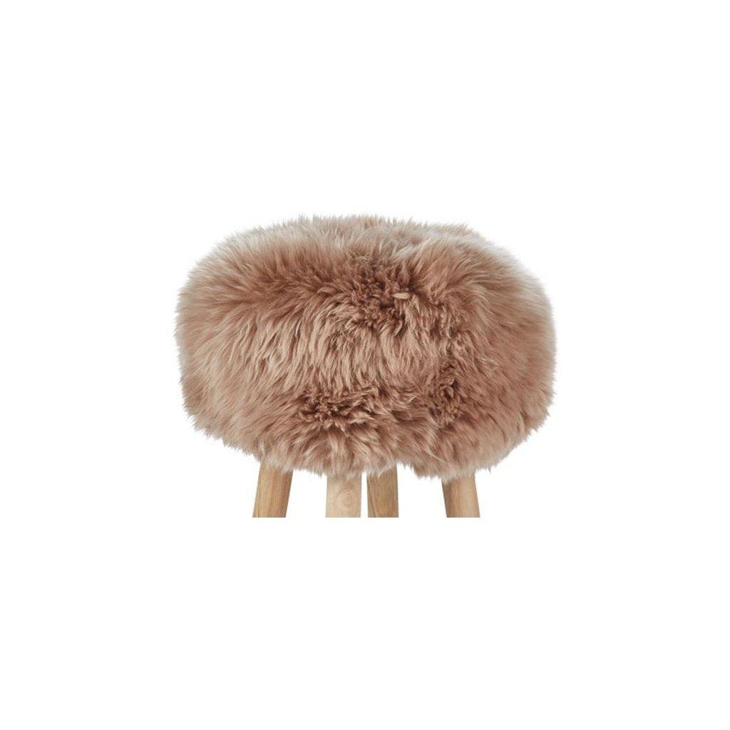 Stool Cover | D35 x H17 cm. | New Zealand Sheepskin | LW - Naturescollection.eu